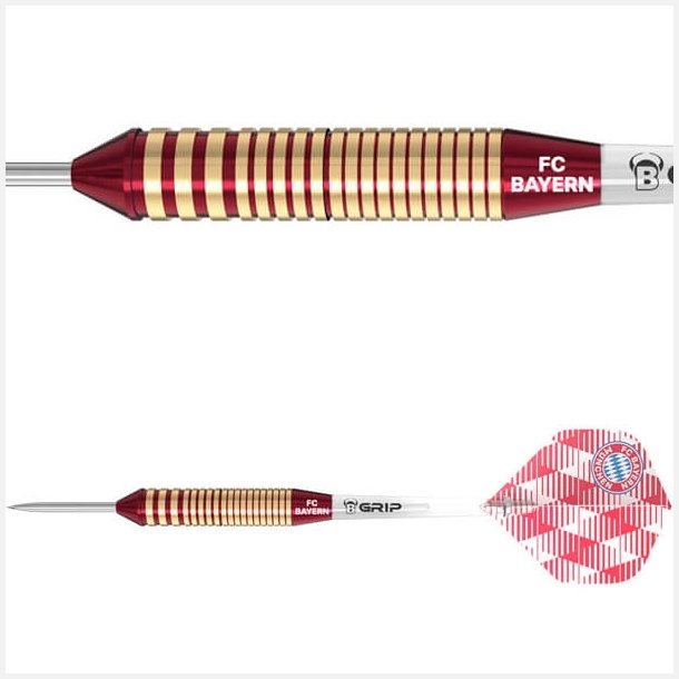 BULL&rsquo;S FC Bayern M�nchen steeldartpile i messing 21 gram