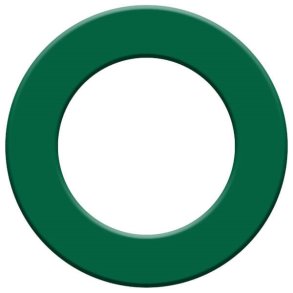 M�rkegr�n dartbeskyttelsesring til v�ggen omkring dartskiven