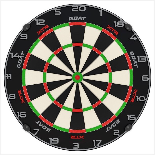GOAT Everscore XTR professionel dartskive i Kevlar-forst�rket sisal