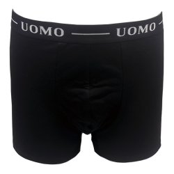UOMO boskershorts med 3 cm l�ngere ben. Sort