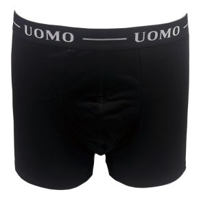 UOMO boskershorts med 3 cm l�ngere ben. Sort