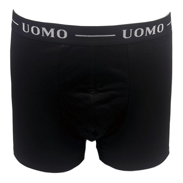 UOMO boskershorts med 3 cm l�ngere ben. Sort