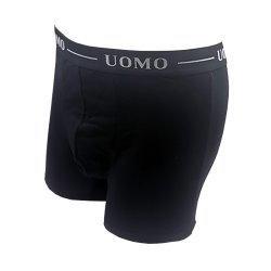 UOMO boskershorts med 3 cm l�ngere ben. Sort