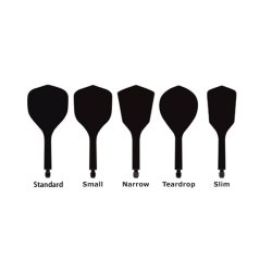 Condor Axe 120 Flights Slim - Klar sort, Lang