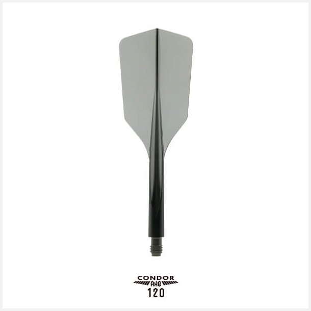 Condor Axe 120 Flights Slim - Klar sort, Lang