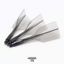 Condor Axe 120 Flights Slim - Klar sort, Lang