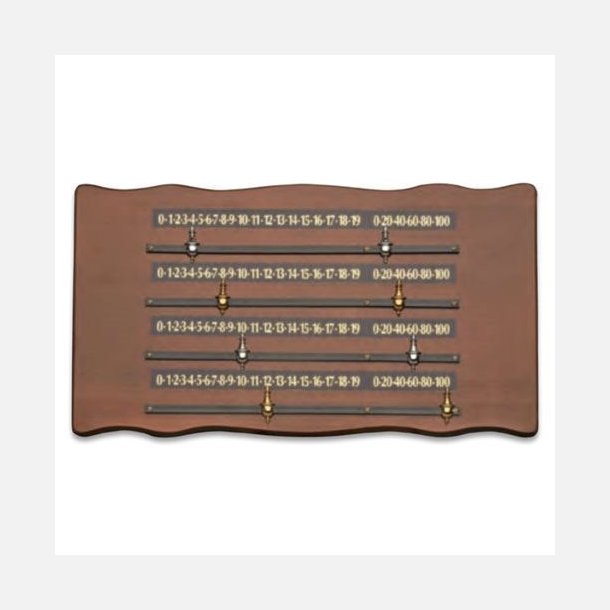 Snooker tavle, 4 personer, 58 x 33cm