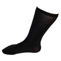 Klassisk sorte p�ne str�mper 12 par, Bomuld one size 41-47 
