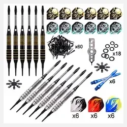 One80 - 4 s�t dartpile med tilbeh�r (soft)