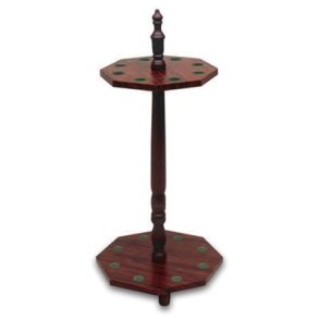 8 Kantet k�holder til 8 k�er, Mahogny