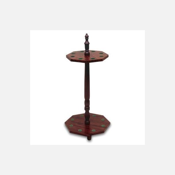 8 Kantet k�holder til 8 k�er, Mahogny