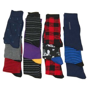  Kvalitets str�mper med m�nster one size fra 41 til 47