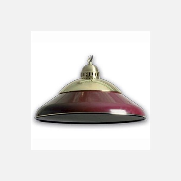 Luxus billard lampe i metal, 45cm, Burgundy/Messin