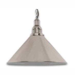 Metal lampe Kegleformet, Crome 38cm �