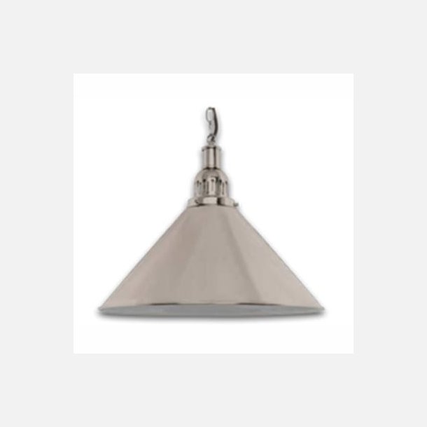 Metal lampe Kegleformet, Crome 38cm �