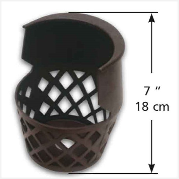 plast kurv til pool borde, 18 cm, S