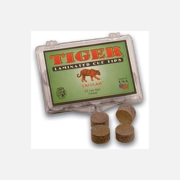 Tiger Laminated Cue Tip Soft, 14mm