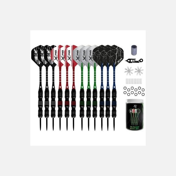 Krukke med 4 s�t dartpile 