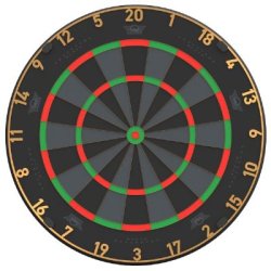 Bull's Advantage Black Dartskive