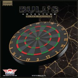 Bull's Advantage Black Dartskive