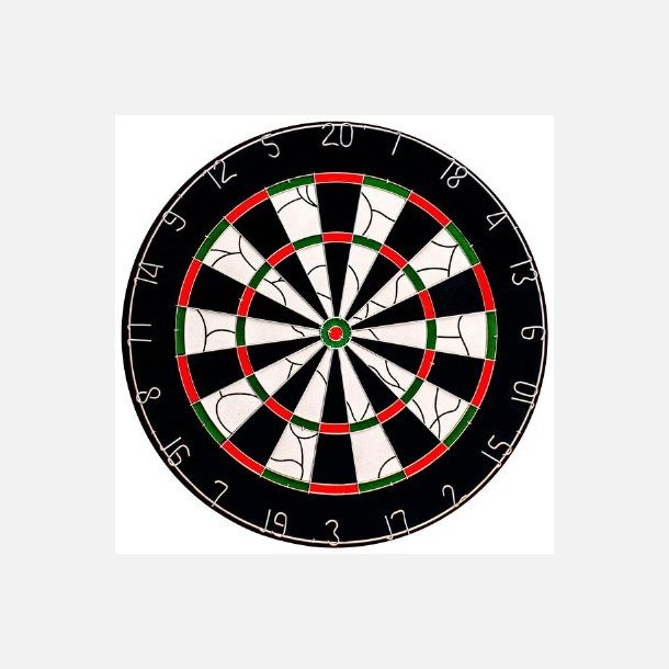 Bull's Bristol Papir Dartskive (inkl. 2 s�t dartpile)