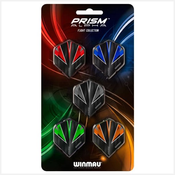 Winmau Prism Alpha Flights - Sampak 5 s�t 100 micron