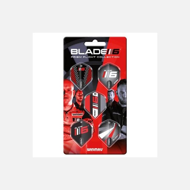 Winmau Blade 6 Prism Flights - 5 pack