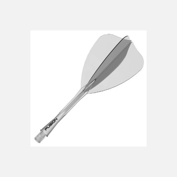 Winmau Fusion Arrow Flights - Transparent, Medium