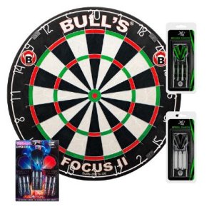 Begynderpakke (Dartskive, 2 s�t pile og tilbeh�r)