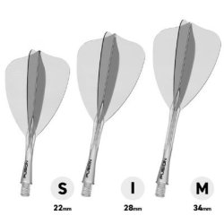 Winmau Fusion Arrow Flights - Transparent, Intermediate