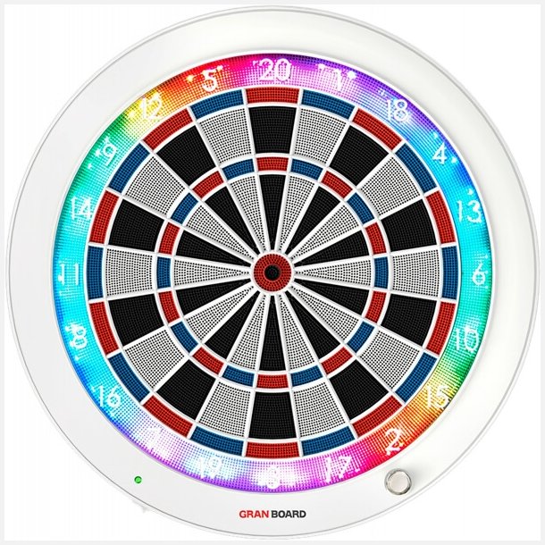 GranBoard 3s LED Bluetooth Dartskive (White Edition Ltd)